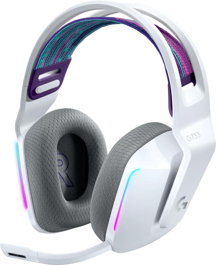 Гарнитура Logitech G733, [981-000883], Белый ,Garnitura 20-20000Hz, 87.5dB, white, [981-000883]