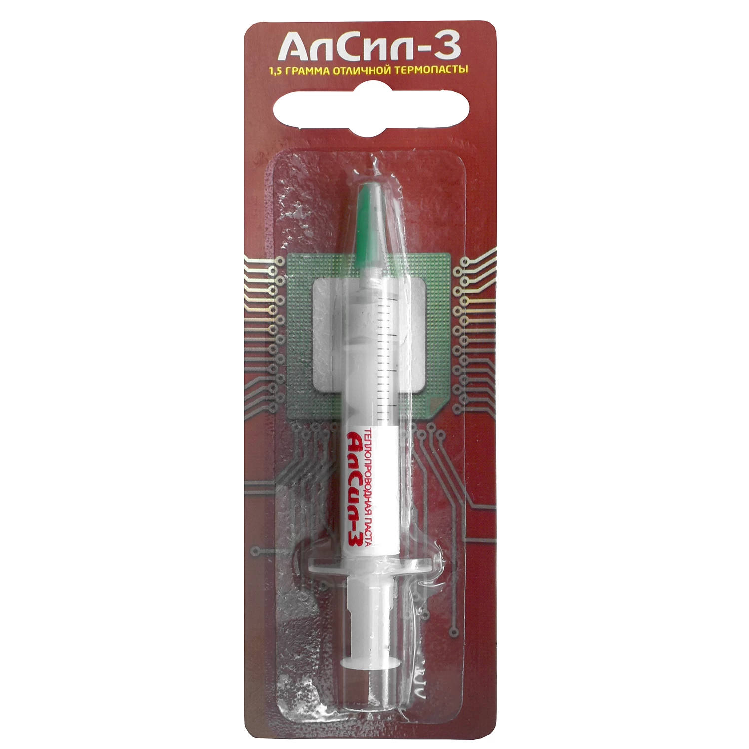 Термопаста АлСил-3, 1.5г, шприц ,heatsink compound