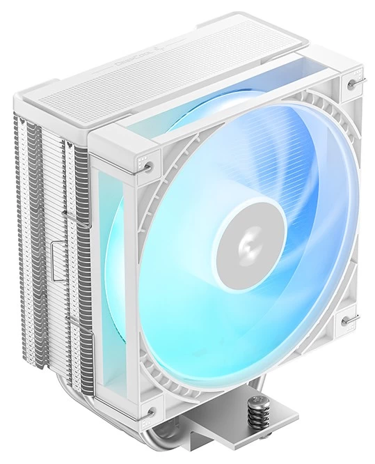 Кулер для процессора, Deepcool, AG400 G2 WH ARGB R-AG400-WHAMMG2-G, Intel1851/1700 и AMD AM5/AM4, 240W, 120мм, 500-2500±10%/об/м, 68.85 CFM, ≤30,93 dB