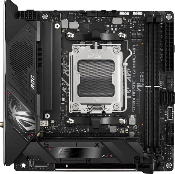 Мат.плата AMD ASUS ROG STRIX B650E-I GAMING WIFI AM5 2xDDR5 2xSATA3 Raid 2xM.2 HDMI USB3.2 M-ITX