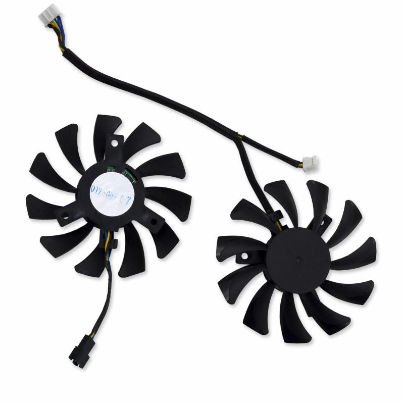 Кулер видео-карты парный ?75мм, 12V, 4pin,