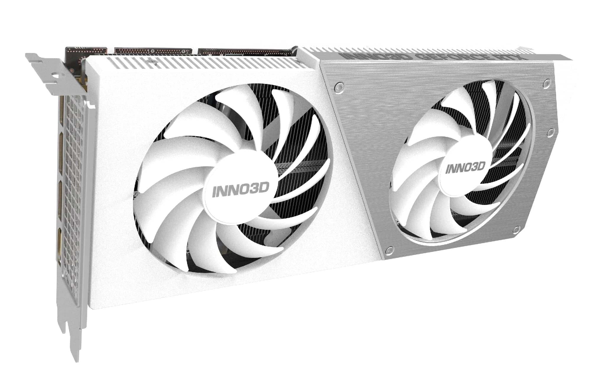 Видеокарта 16 Gb Inno3D RTX4060 Ti TWIN X2 OC WHITE, 16G GDDR6 HDMI 3xDP N406T2-16D6X-178055W