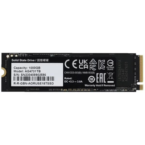 1 000 B SSD M.2 PCIe4.0 GIGABYTE AG4731TB AORUS Gen4 7300 SSD, NVMe, M.2, w/o cool
