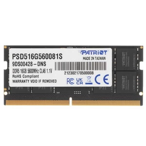 DDR5 16GB 5600MHz Patriot, PSD516G560081, DDR5, 16 GB ,DIMM <5600MHz> CL46
