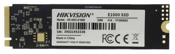 1 000 GB SSD M.2 PCIe Hikvision HS-SSD-E1000/1024G , 1 TB ,PCIe 3.0 x4, NVMe 1.3 1 000 GB SSD M.2 PCIe Hikvision HS-SSD-E1000/1024G , 1 TB ,PCIe 3.0 x4, NVMe 1.3